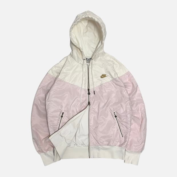 나이키 투웨이 윈드러너 바람막이 후드집업 핑크 아이보리