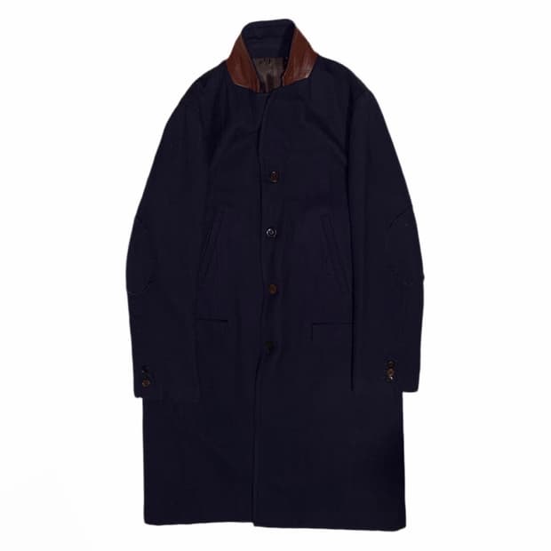 AW16 UNDERCOVER Shrink Wool Long Jacket