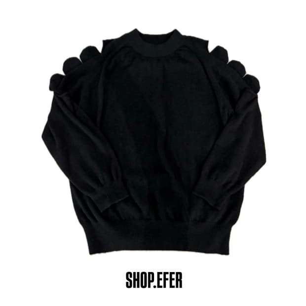 RIBBON HOLE KNIT