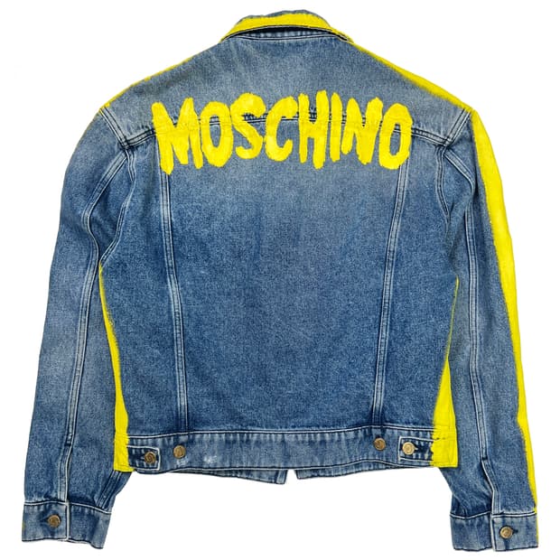 모스키노 23ss Paint Denim Jacket (46) 