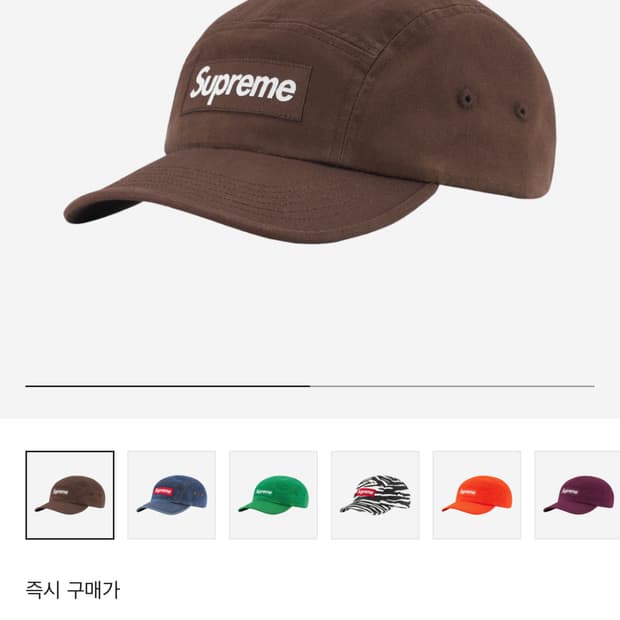 Supreme 슈프림 워시드 치노 트윌 캠프캡 브라운 22FW 구해요