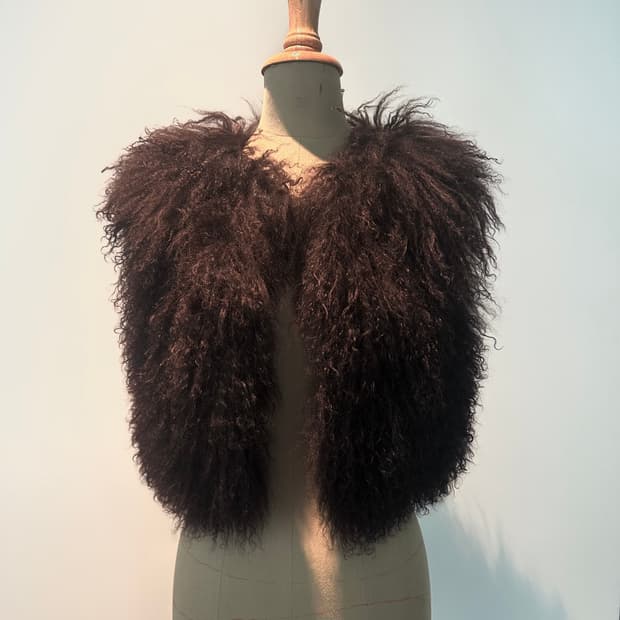 Mariuccia 몽골리안 양털 퍼 베스트