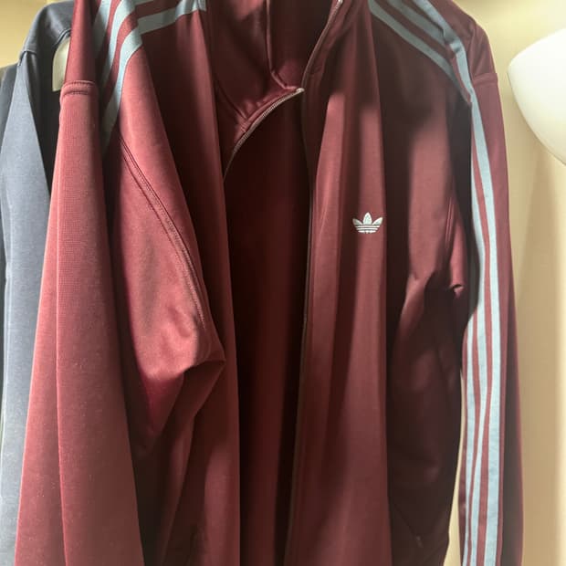 아디다스 베켄바우어 트랙 자켓 마룬 m