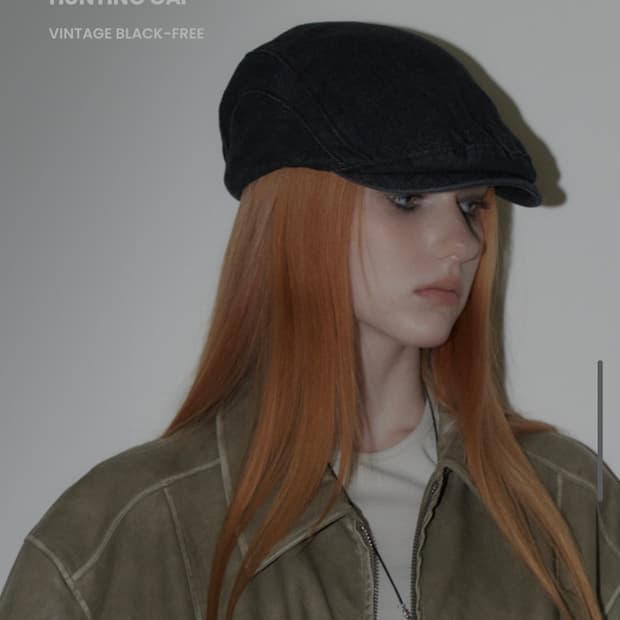 홀리데이 워시드 헌팅캡