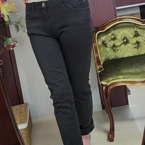 새상 자라 슬림핏 챠콜 스키니진 38 사쥬