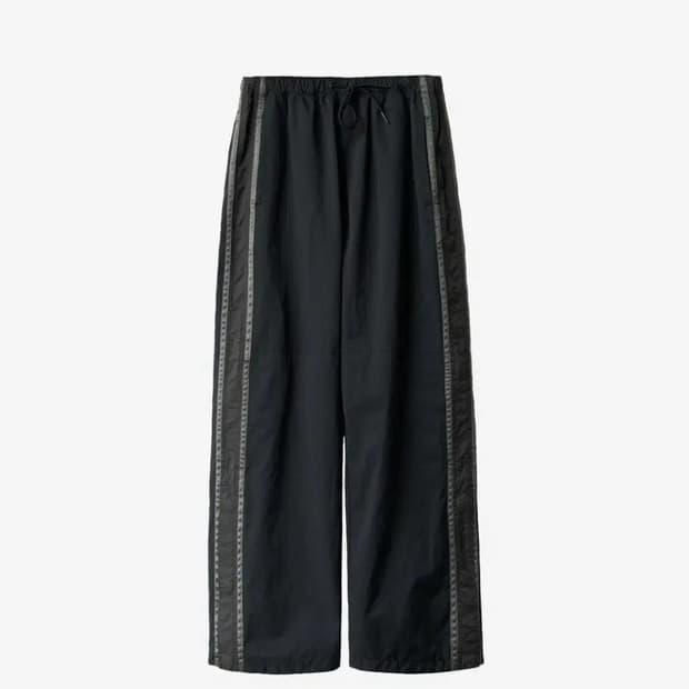 [3] 폴리테루 정규 나일론 트랙 팬츠 블랙