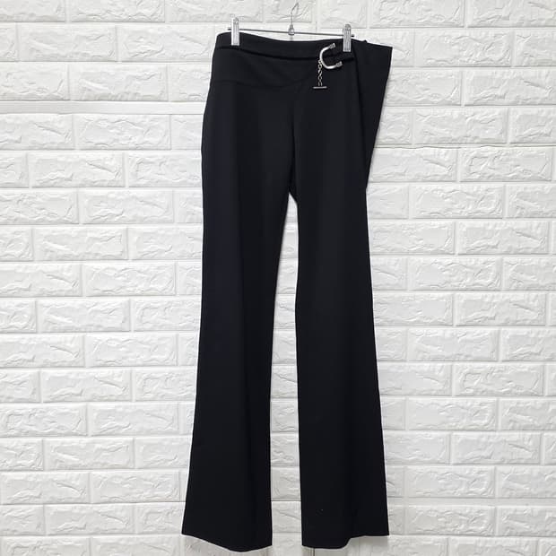 택포_ 구찌 여성 블랙 부츠컷 바지 31인치