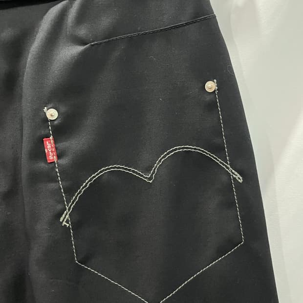 꼼데가르송 준야 와타나베 리바이스 와이드 팬츠 S