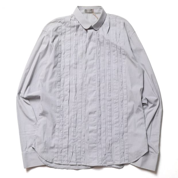 디올 Dior  Stripe Pattern Frill Shirt
