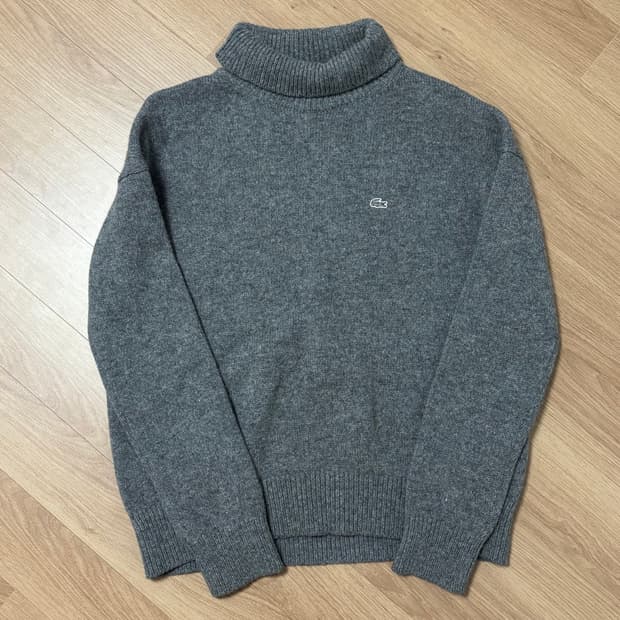 급처) 라코스테 라코 그레이 터틀넥 목폴라 니트