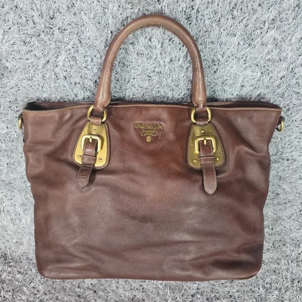 프라다 고프레 토트백