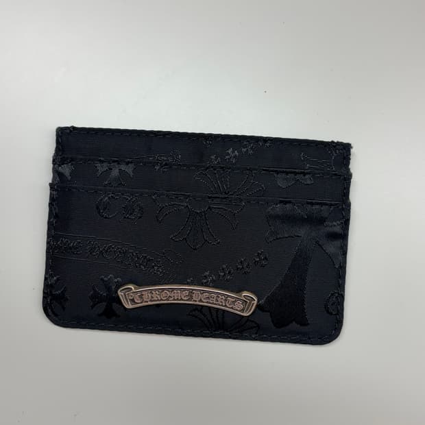 크롬하츠 스텐실 카드지갑 블랙