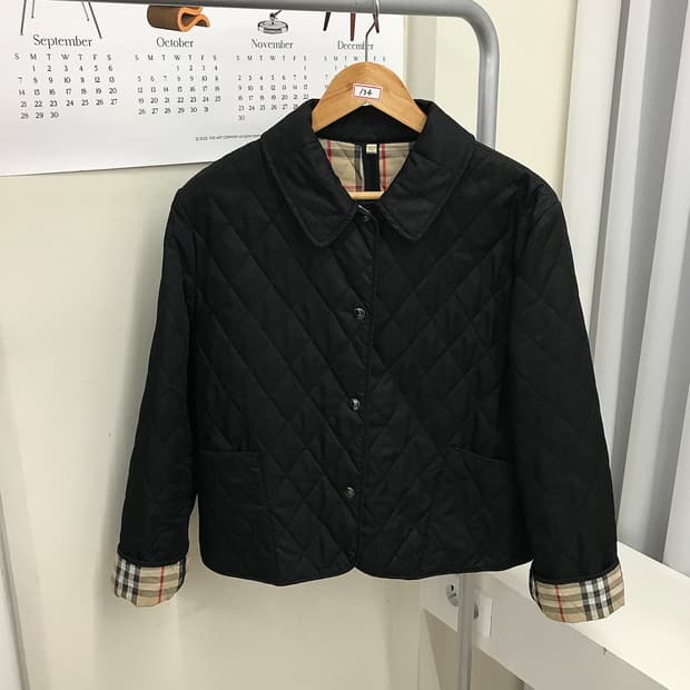 버버리 누빔 퀼팅 자켓