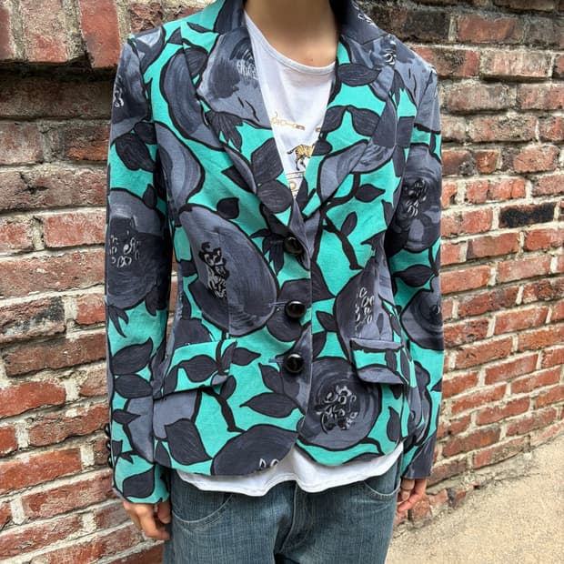 Moschino 플라워 블레이저 M