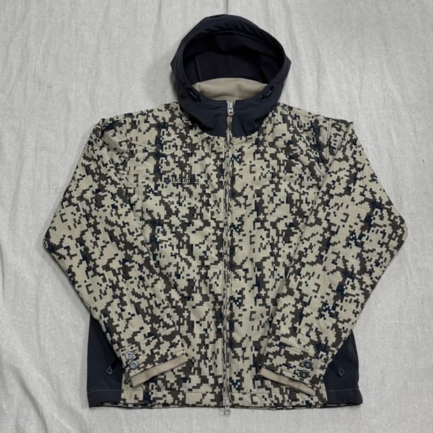 컬럼비아 밀리터리 배색 후드집업 점퍼 M