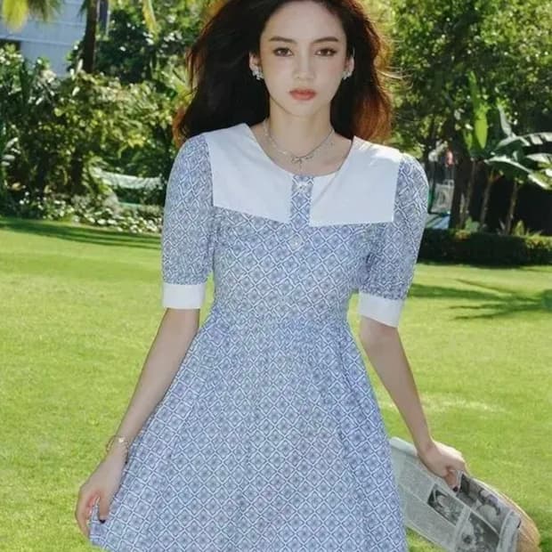 신스덴 퍼프 미니원피스