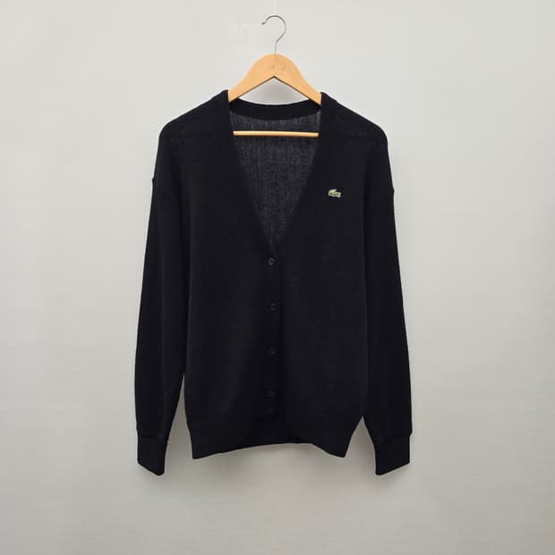라코스테 블랙 가디건_서광
