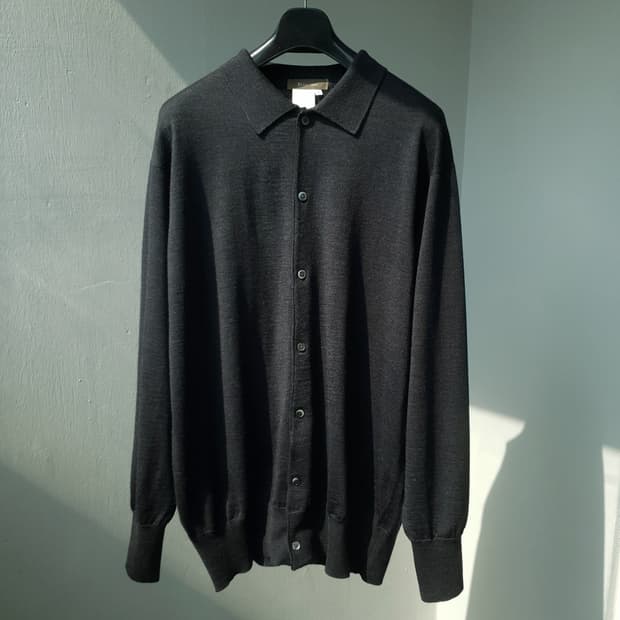 Y's knit polo cardigan
 by Yohji Yamamot