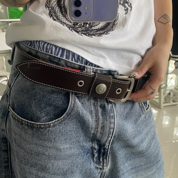 single eyelet belt 싱글 아일릿 벨트