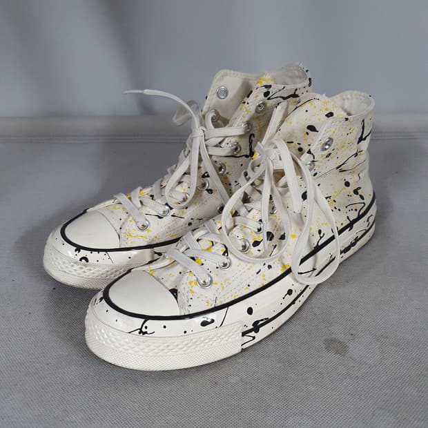 컨버스 척 70 빈티지 하이 페인트 스플래터 에그렛