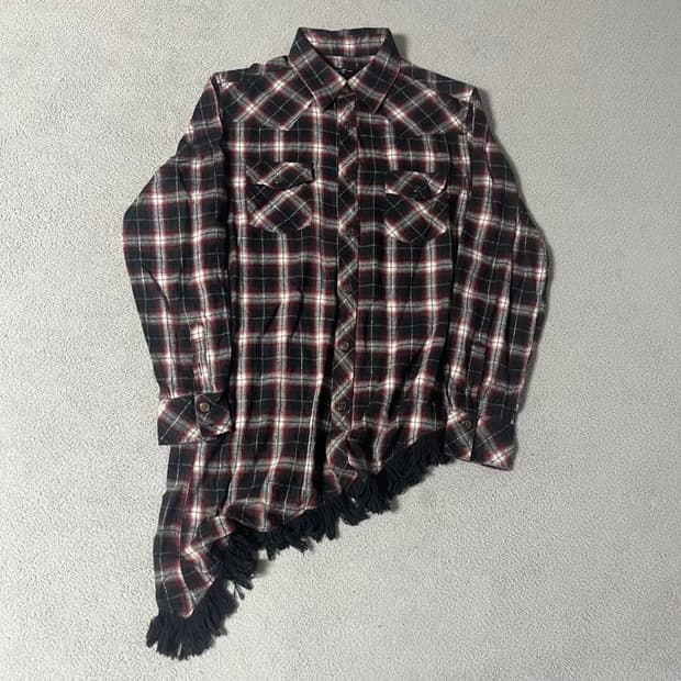 인더애틱 프린지 디테일 체크 셔츠LL In The Attic Shirt