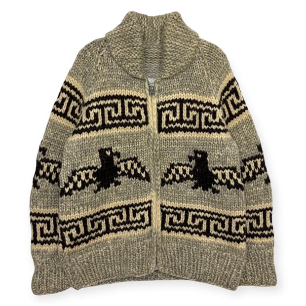 빈티지 코위찬 니트 집업 가디건