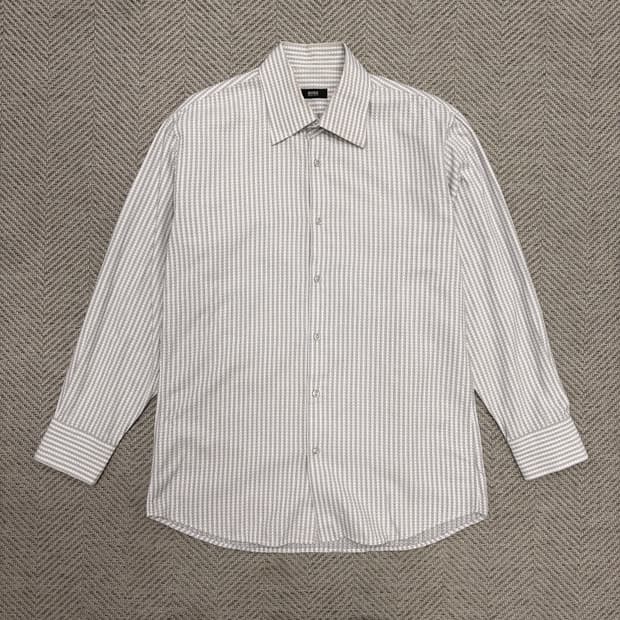 휴고보스 레귤러핏 퍼포먼스 실버셔츠 v1016