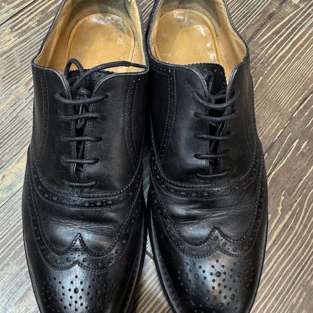 90's 에르메스 빈티지 레더 윙팁 240~245