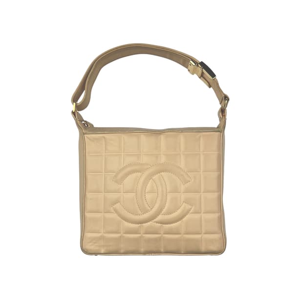 샤넬 초코바 정방백 베이지