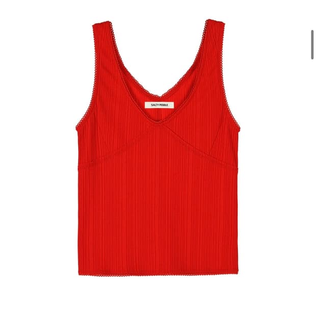Salty Pebble Lace Pannel Sleeveless Top