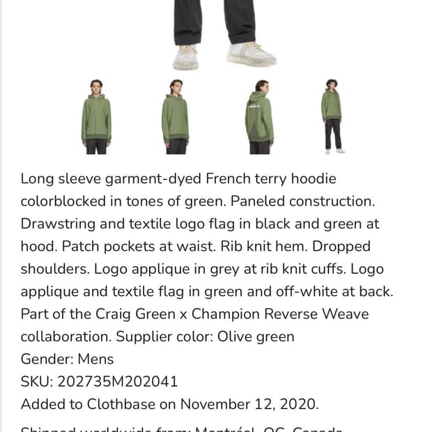 Craig Green x Champion