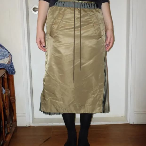 Sacai 사카이 플리츠 스커트