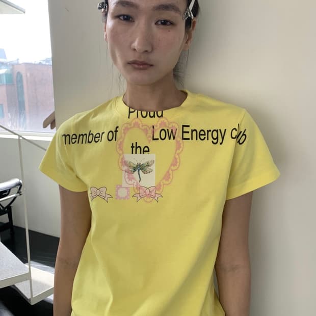 영마일웨어 로우 에너지 클럽 티셔츠 옐로우 