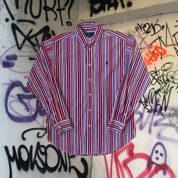 폴로 랄프로렌 스트라이프 셔츠 (Woman M) AB1725