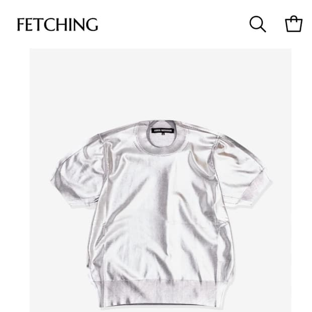 JUNYA WATANABE  준야와타나베 꼼데가르송 2025 메탈릭  티