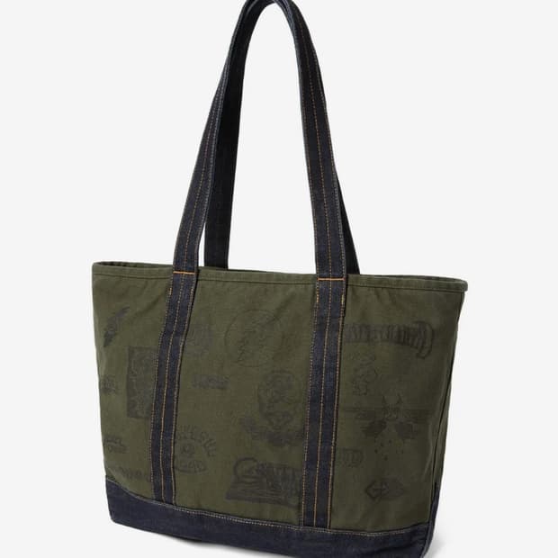 디스이즈네버댓 x 그레이트풀 데드 아이코노그래피 토트백 카키