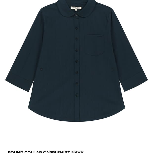 코이세이오ROUND COLLAR CAPRI SHIRT NAVY(2)