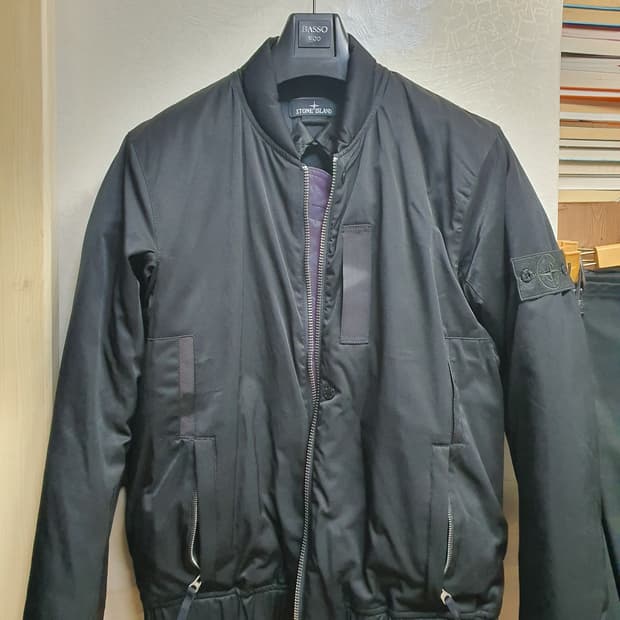스톤아일랜드 블랙 봄버 자켓 95