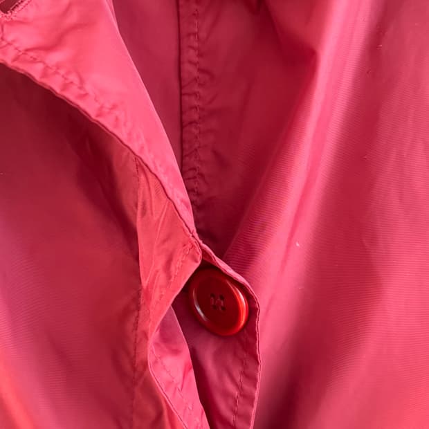 ASPESI 아스페시 여성 레드 바람막이 싱글 트렌치 