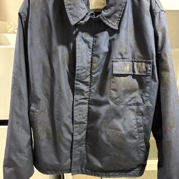 미군 오리지날 아라미드 a2 덱자켓 xl