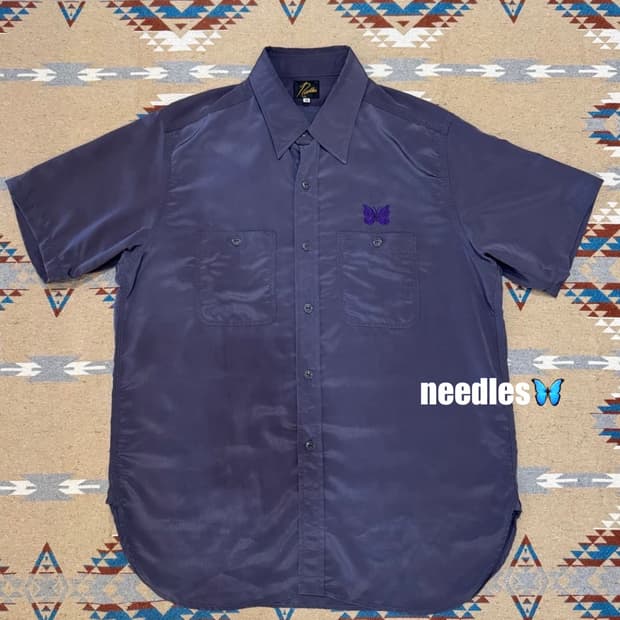⭐️summer sale⭐️ [M][100] 니들스 나일론 셔츠 차콜
