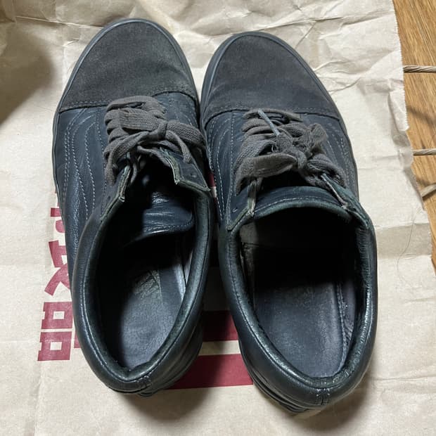 반스 us 8 사이즈 가죽 