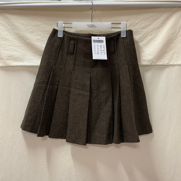 브랜디멜빌 핀턱 미디 스커트