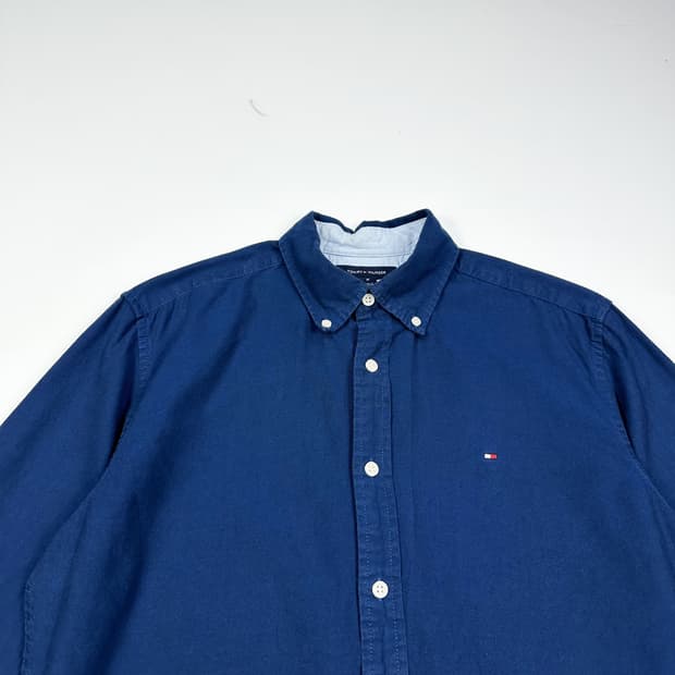 타미힐피거 플래그 네이비 셔츠 (M)