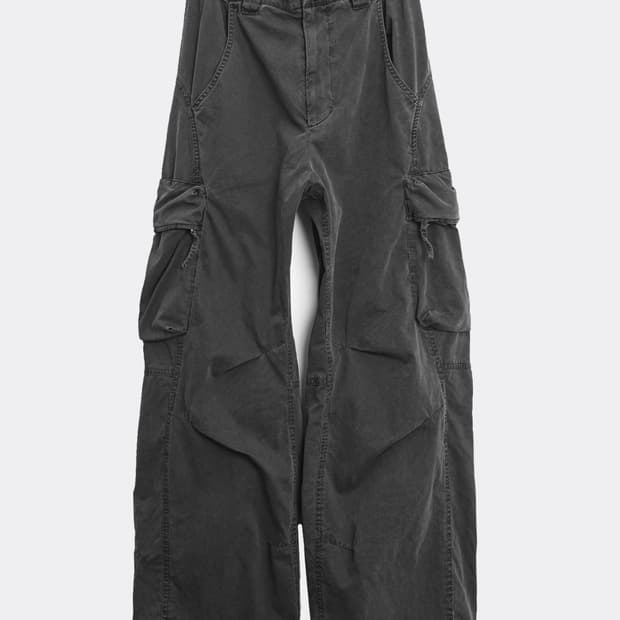 999휴머니티 어드벤처 다이드 카고 팬츠 스톤그레이