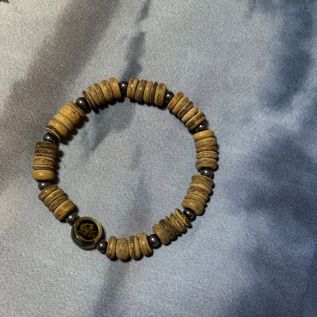 우드 비즈 팔찌