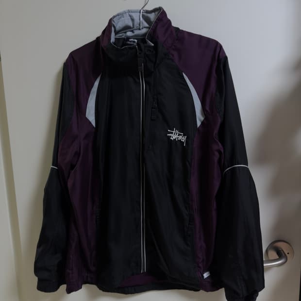 스투시 바람막이 (퍼플/블랙)
