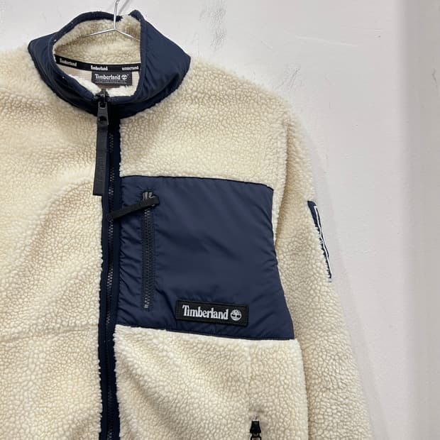 팀버랜드 나일론포켓 패치 플리스 자켓