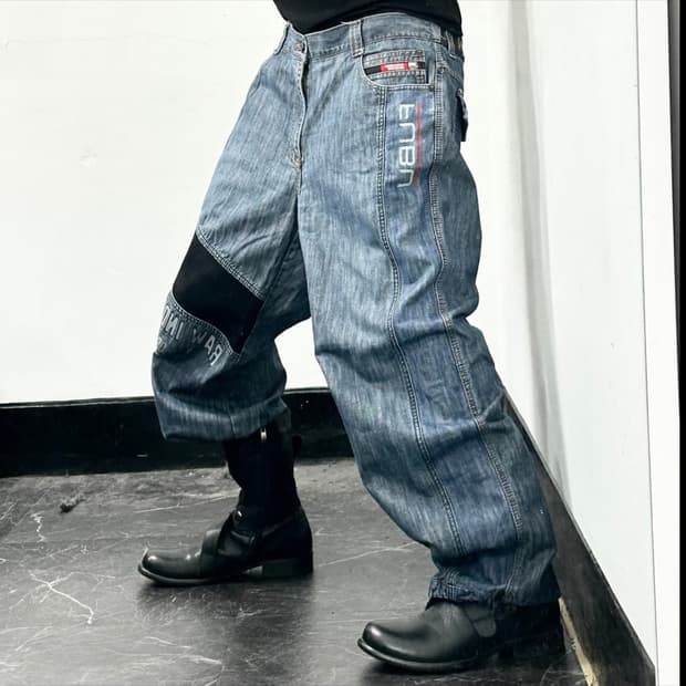 fubu oldschool wide  denim pants