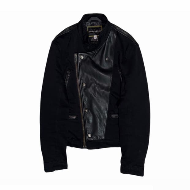 Emporio Armani Hybrd Leather Jacket